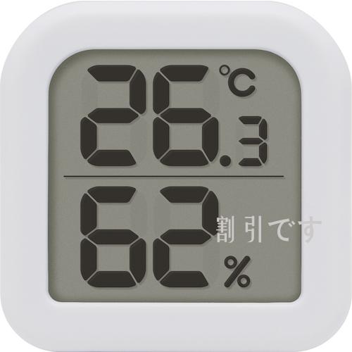 ｄｒｅｔｅｃ　デジタル温湿度計「コロネ」　ホワイト　